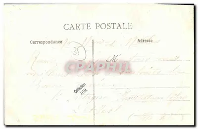 Stara pocztówka Saint Just Les Roches Mathurin — Rewers
