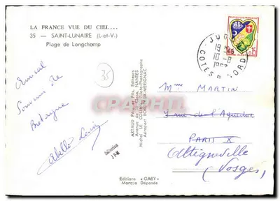 Spiaggia di Longchamp — Saint-Lunaire (Ille-et-Vilaine) — Edizioni GABY — Verso