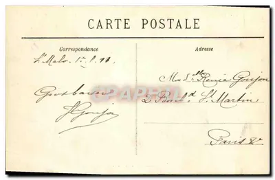 Saint-Lunaire — A Praia — As Villas — Coleção GERMAIN — GUÉRIN, Sucer, Saint-Malo — Verso