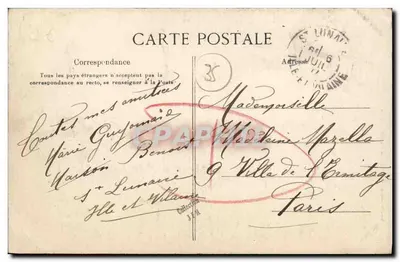 Saint-Lunaire — Plaża — G.F. — n°3734 — Rewers