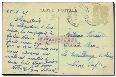 Côte d'Emeraude — Pointe i Croix du Décollé widziane z morza — St-Lunaire — Rewers