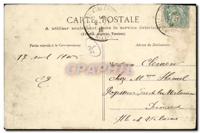 Saint-Médard-sur-Ille — Zamek Bois-Geffroy — Wydawca: A. Aubert de Cergnier — Rewers