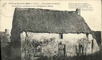 Intorno a SAINT-MÉEN (Ille-et-Vilaine) — Chaumière de Botrel — Théodore Botrel