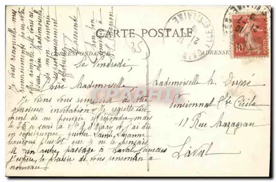 Intorno a SAINT-MÉEN (Ille-et-Vilaine) — Chaumière de Botrel — Théodore Botrel — Verso