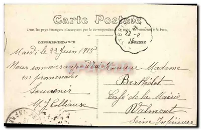 St-Méen (Ille-et-Vilaine) — Castelo das Gravelles — editor P. Julli, n° 3413 — Verso