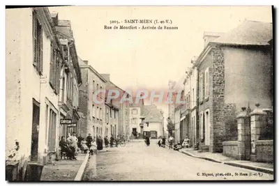 Saint-Méen (Ille-et-Vilaine) — Rue de Montfort — Arrivo da Rennes