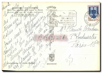 St-Malo — Ogólny widok i skała Bizeux — Mexichrome — Rewers