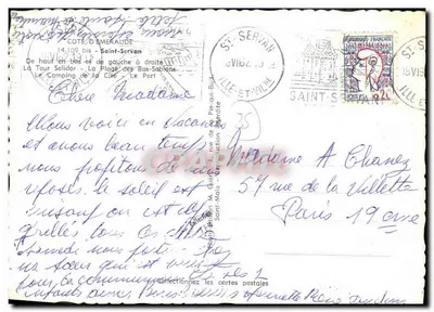 Saint-Servan — Pamiątka z Saint-Servan — Wydawca Emge — Rewers