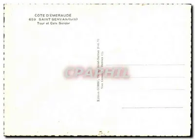 Saint-Servan — Wieża i Przystań Solidor — Wydawnictwo Censic, Rennes 170 — Rewers
