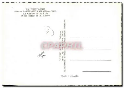 Saint-Servan (Ille-et-Vil) — O Centro da Cidade e as Margens da Rance — GREFF, S.M.R.P., Editor — Verso