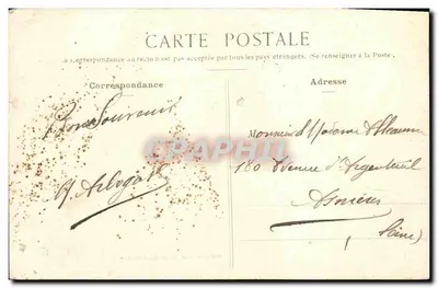 Bilhete postal antigo Saint Servan Vista geral — Verso