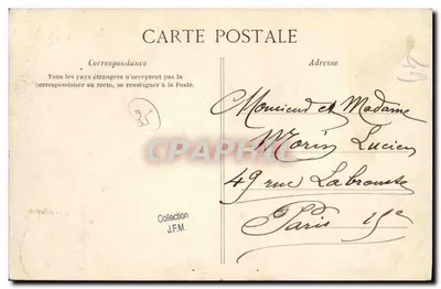 Saint-Servan — Piaszczysty brzeg Bas-Sablons — G.F. — Wybrzeże Emeraude — Rewers