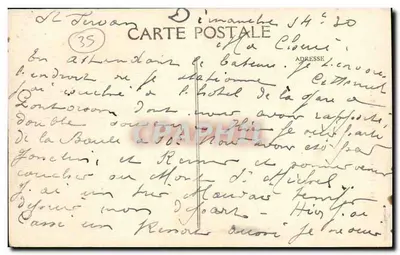 St-Servan-sur-Mer — Torre Solidor — L. Louire, Editor, Rennes — Verso