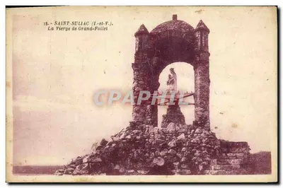 Saint-Suliac (Ille-et-Vilaine) — A Virgem de Grand-Follet — editor L. Adrien