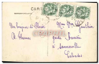De oevers van de Rance — Vissers bij laag water, voor het Mont Garro — Edit A. E. Lannan — Achterkant