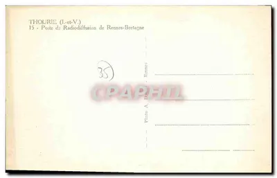 Thourie (I.-ct-V.) — Radio Rennes-Bretagne — Foto A. Douard - Rennes — Rewers