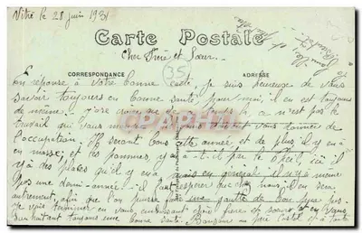 Vitré (Il-e-V.) — Vista Geral da Estação — A. Lamiré Editora, Rennes — Verso