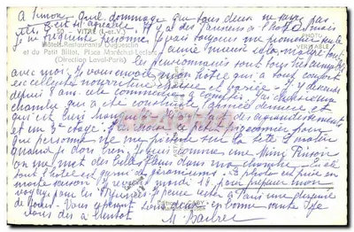 Hotel Duguesclin e Hotel do Petit Billot — Vitre (Loir-et-Cher) — Edição Gaby — Verso