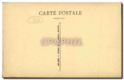 Vitré (Ille-et-Vilaine) — Zamek, kaplica i ratusz — Édit. Albert Marcel Lailliet, Vitré - rep int. — Rewers