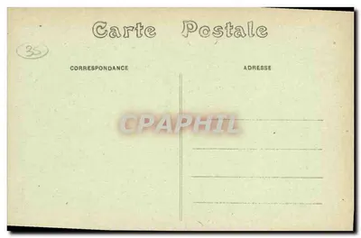 Vitré (Il.&V.) — O Castelo visto da Igreja de Nossa Senhora — Imp. G. Renne — Verso