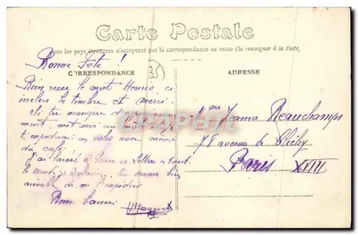 Vitré (Ille-et-Vilaine) — Ogólny widok zamku i szpitala z Terres Noires — Wydawca: Wyd. L. H. L. Réa — Rewers