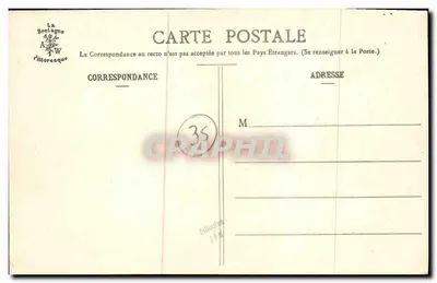 Vitré — ulica i Wieża Dolna — 'La Bretagne Pittoresque', wydawca Waron, nr 1787 — Rewers