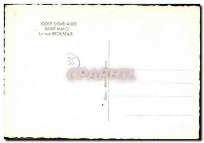 Ruínas de um edifício — desenho de de Lorglano 1945 — Edição MESNY Rennes — Verso
