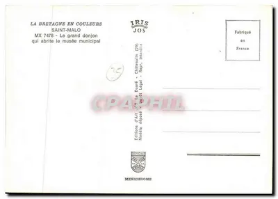 Duży donjon — Saint-Malo — Wydawnictwo Sztuki JOS — Rewers