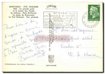 Saint-Malo - Cidade dos Corsários — Lumicap, n° (69) — Verso
