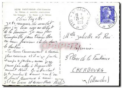 Saint-Malo — Città dei Corsari — Cie des Arts Photomécaniques — Verso