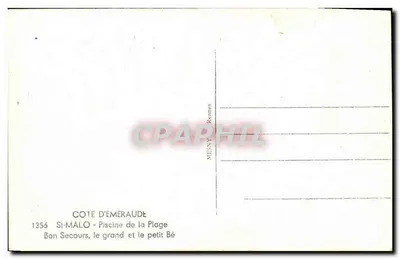 St-Malo - Piscina della Spiaggia — Costa d'Emeraude — Editore MESNY, Rennes, n° 1356 — Verso