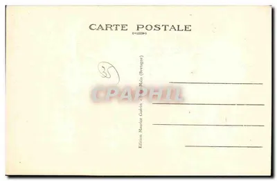 Camarão cozinheiro — Publicidade para Saint-Malo — Edição Maurice Guérin — Verso