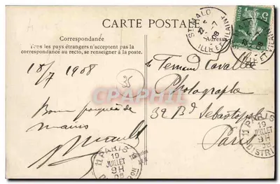 Saint-Malo — O Forte Nacional e praia do Castelo — G. 1514 — Verso