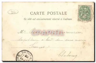 Saint-Malo — Place Chateaubriand — editor Allsopp & Palleale, n° 35 — Verso