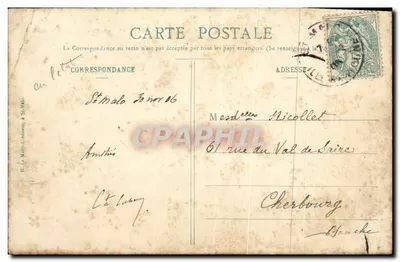 CPA Saint Malo Course de Bisquines Cancalaises Bateaux voiliers — Verso