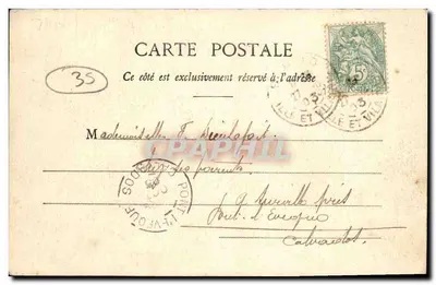 St-Malo - Os Quais e a Alfândega — Coleção H. L. M. — Verso