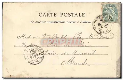 Interno della Cattedrale — Saint-Malo — C.F. — 1898 — Verso