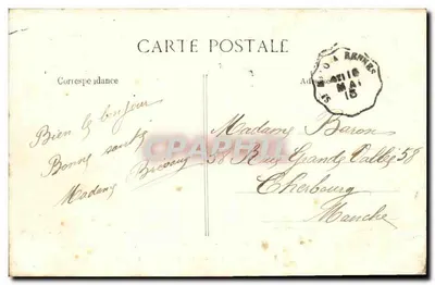Saint-Malo — Études de Vagues — Le Môle des Noires — Éditeur E.D. n°100 — Verso