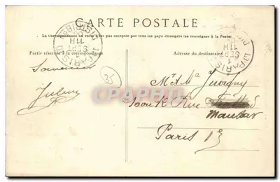 Costa de Esmeralda — Saint-Malo — Isla de Cézembre G.F. — Editor GERMAIN hijo — Reverso