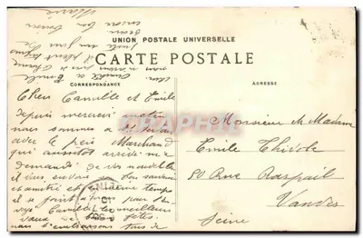 Saint-Malo — A Praia com Maré Baixa — O Forte Nacional — G.F. — Verso