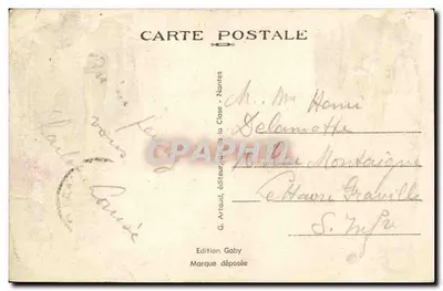 Saint-Malo (I.-et-V.) — El Puerto de Yates, al fondo Saint-Servan — Gaby, n°48 — Reverso