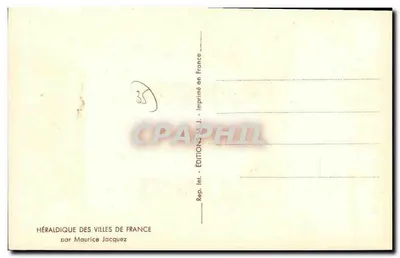 Rennes — Herb i hasło heraldyczne — Wydawnictwo Int. Maurice Jacquez — Rewers
