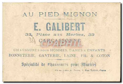 Place aux Herbes w Saint-Malo — widok plaży i portu — E. Galibert — Rewers