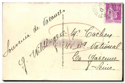 St-Malo - O novo Molo — editor G. Wildiger, n° 160 — Verso