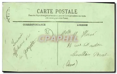 Saint-Malo — A Grande Rua — LL. — Editor LL. n° 116 — Verso