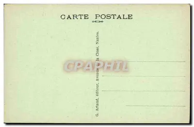 Saint-Malo — Partida de um navio de passageiros para a Inglaterra — G. Artaud, Nantes — Verso