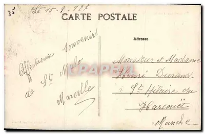 St-Malo (I.-et-V.) — Vista Generale (Sud-Est) — A. Lamiré, editore, Rennes — Verso