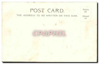 Bilhete postal antigo Union Terrace and Grandes Aberdeen — Verso