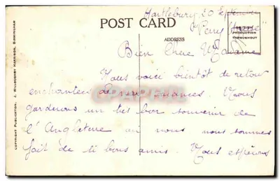 Sala da Memória, Birmingham — editor J. Willoughby Publicação — Verso