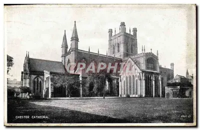 Catedral de Chester — vista externa — Valentine's Postcards n° 5967